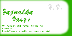 hajnalka vaszi business card